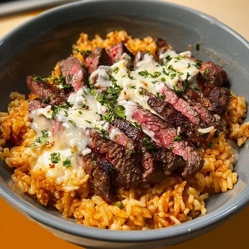 Steak Queso Rice : A Flavorful Recipe - Recipe Image