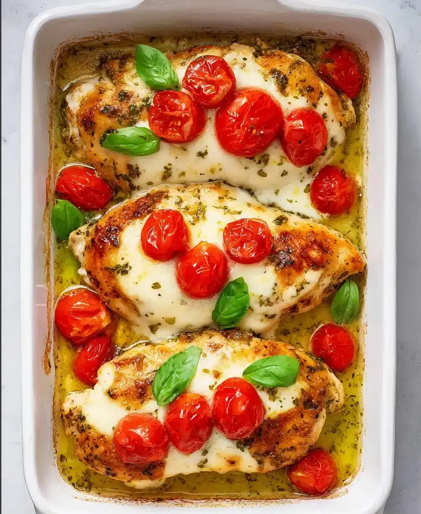 Baked Pesto Mozzarella Chicken Recipe