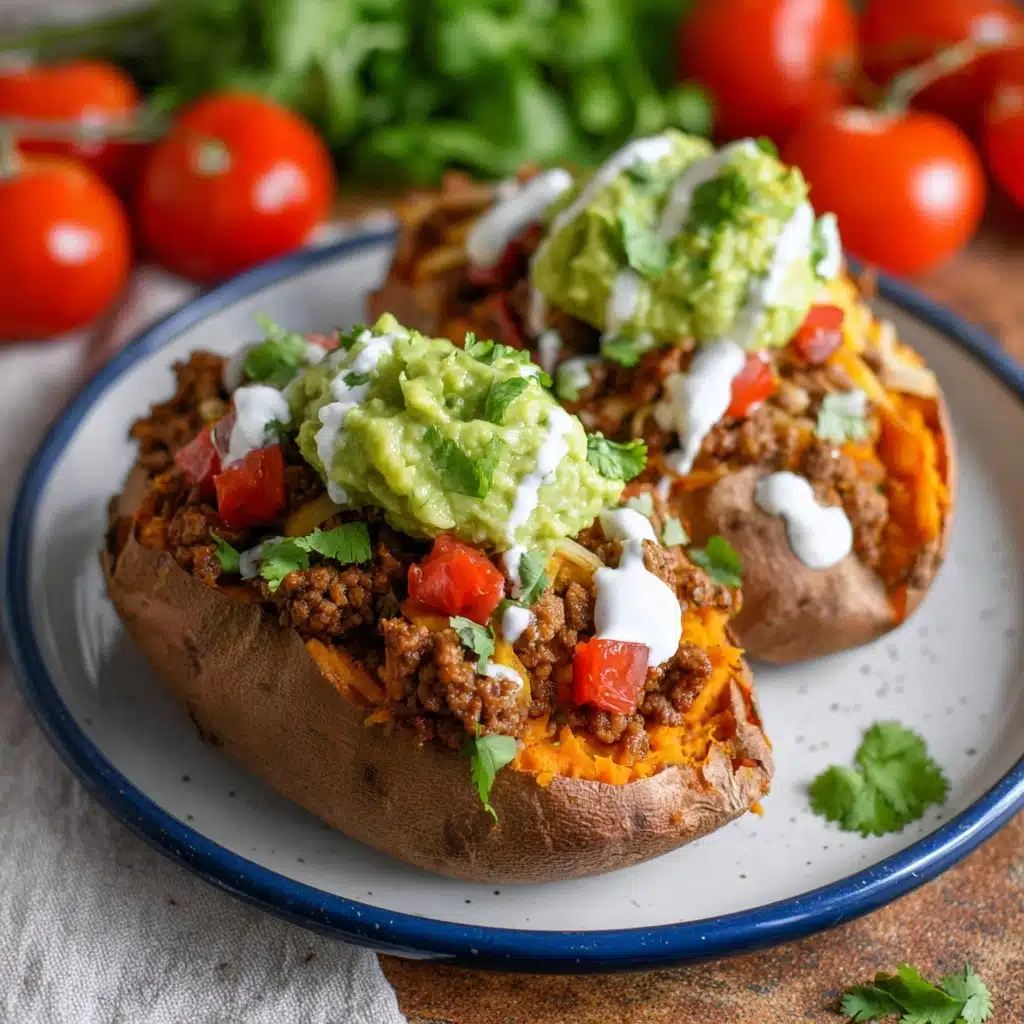 Taco Stuffed Sweet Potatoes Recipe