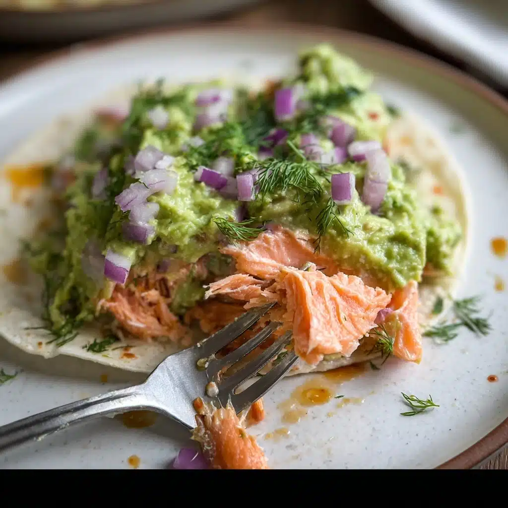 Baked Salmon with Avocado Mash Recipe