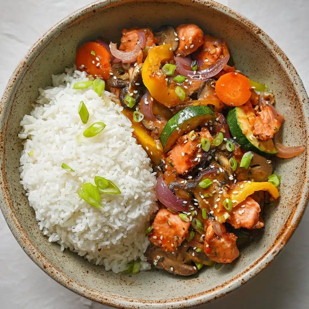 Easy Salmon Stir Fry Recipe - Recipe Image