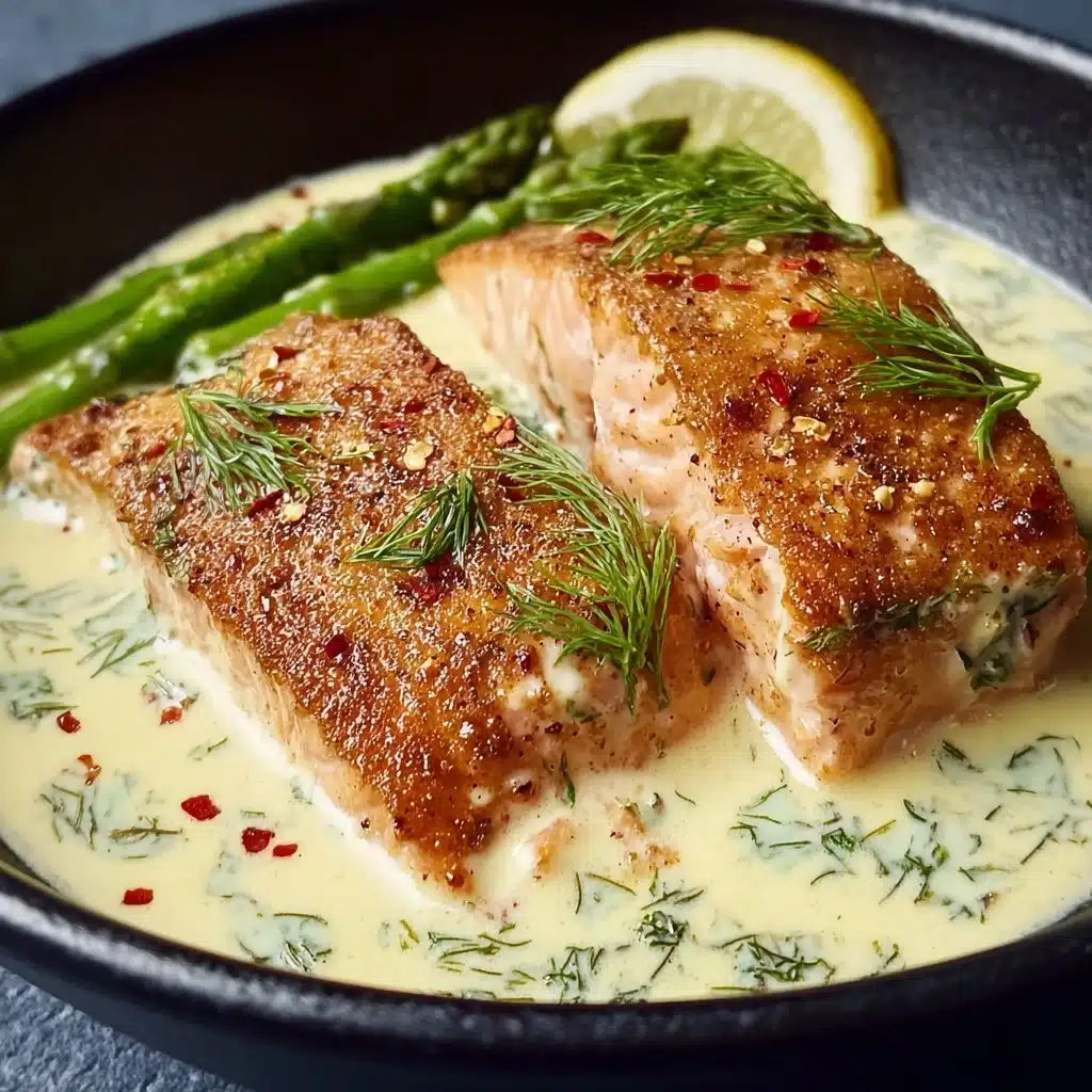 Salmon with Lemon Cream Sauce Recipe - Recipe Image