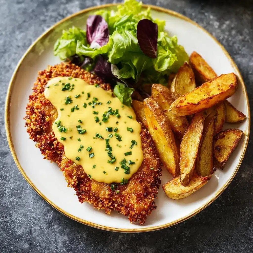 Pretzel Crusted Chicken with Honey Mustard Sauce Recipe - Recipe Image