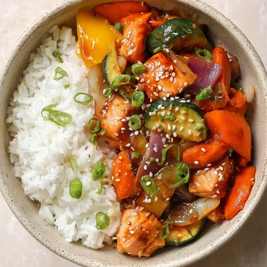 Easy Salmon Stir Fry Recipe - Recipe Image