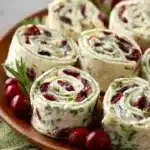 Savory Christmas Cranberry Roll-Ups Recipe