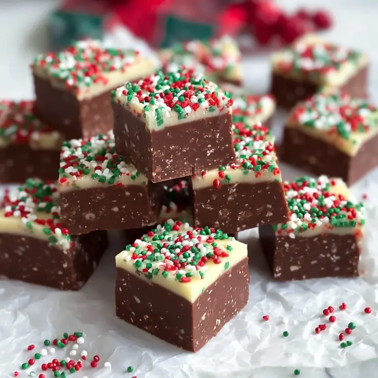 Easy Christmas Fudge Sprinkles Recipe