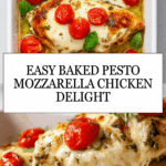 Baked Pesto Mozzarella Chicken Recipe