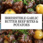 Garlic Butter Beef Bites with Potatoes Recipe