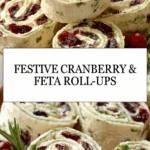 Savory Christmas Cranberry Roll-Ups Recipe