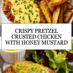Pretzel Crusted Chicken with Honey Mustard Sauce Recipe