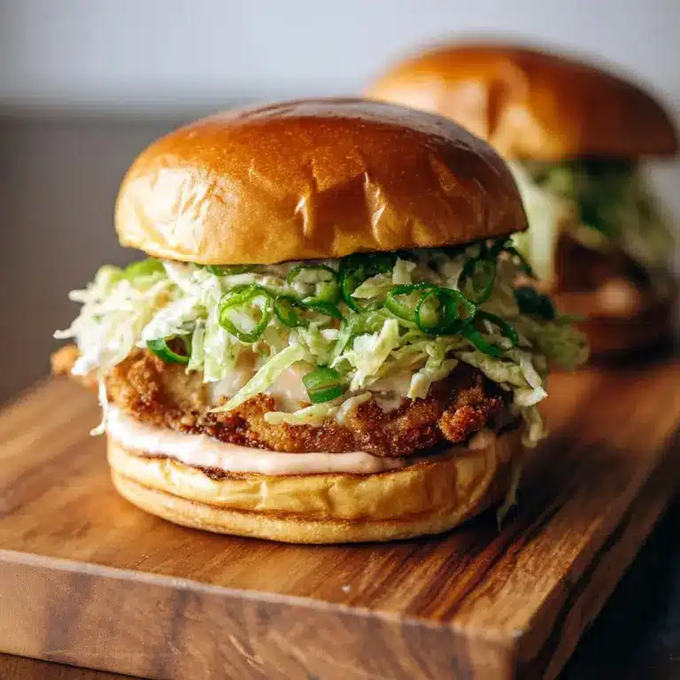Chicken Teriyaki Burgers with Sesame Slaw Recipe