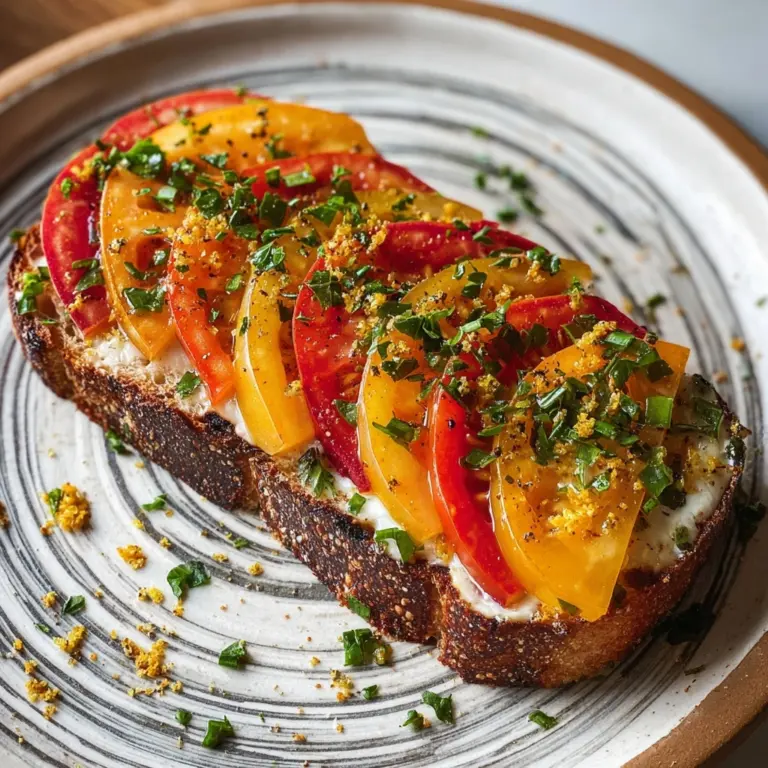 Air Fryer Peach Cottage Cheese Toast Recipe
