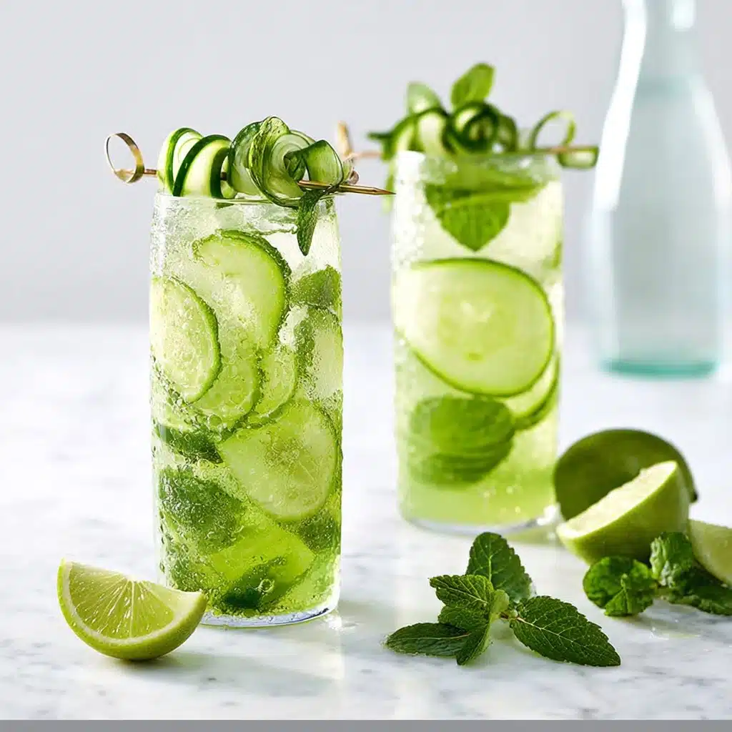 Cucumber and gin fizz Recipe