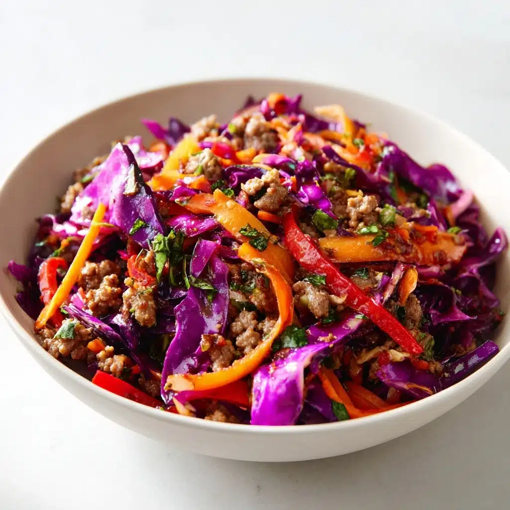 Healthy Ground Beef Cabbage Stir-Fry Recipe - Recipe Image
