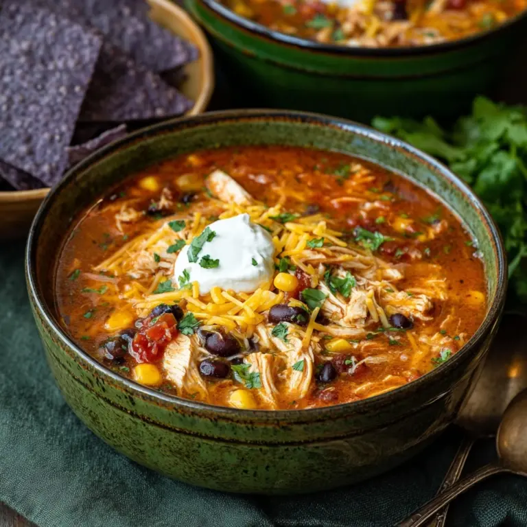 Slow Cooker Chicken Tortilla Soup Recipe