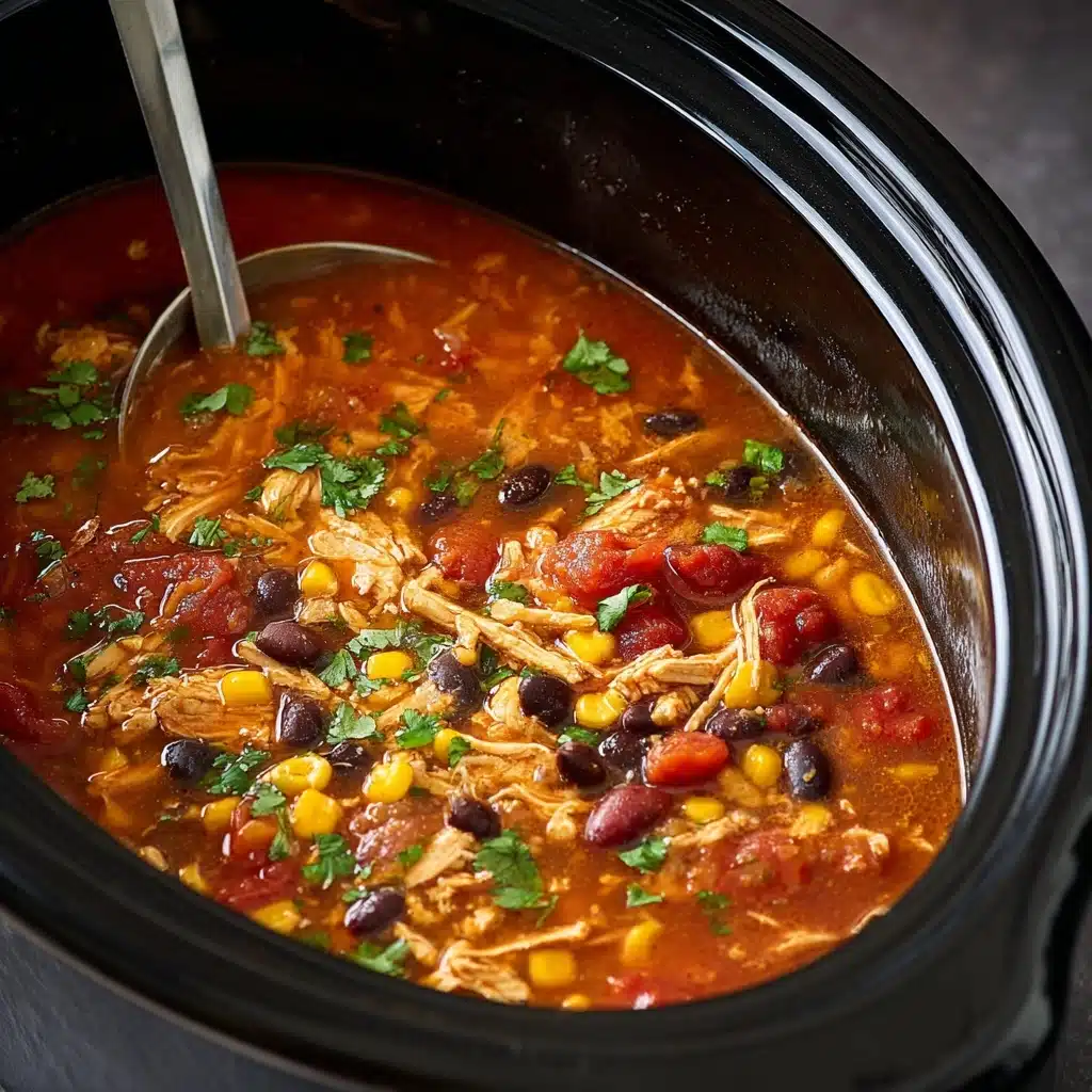 Slow Cooker Chicken Tortilla Soup Recipe - Recipe Image