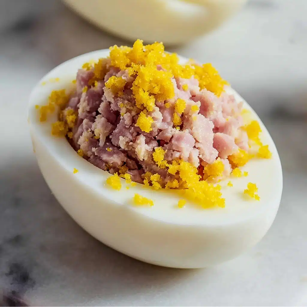 Easy Deviled Eggs Made with Deviled Ham - Alrightwithme Recipe
