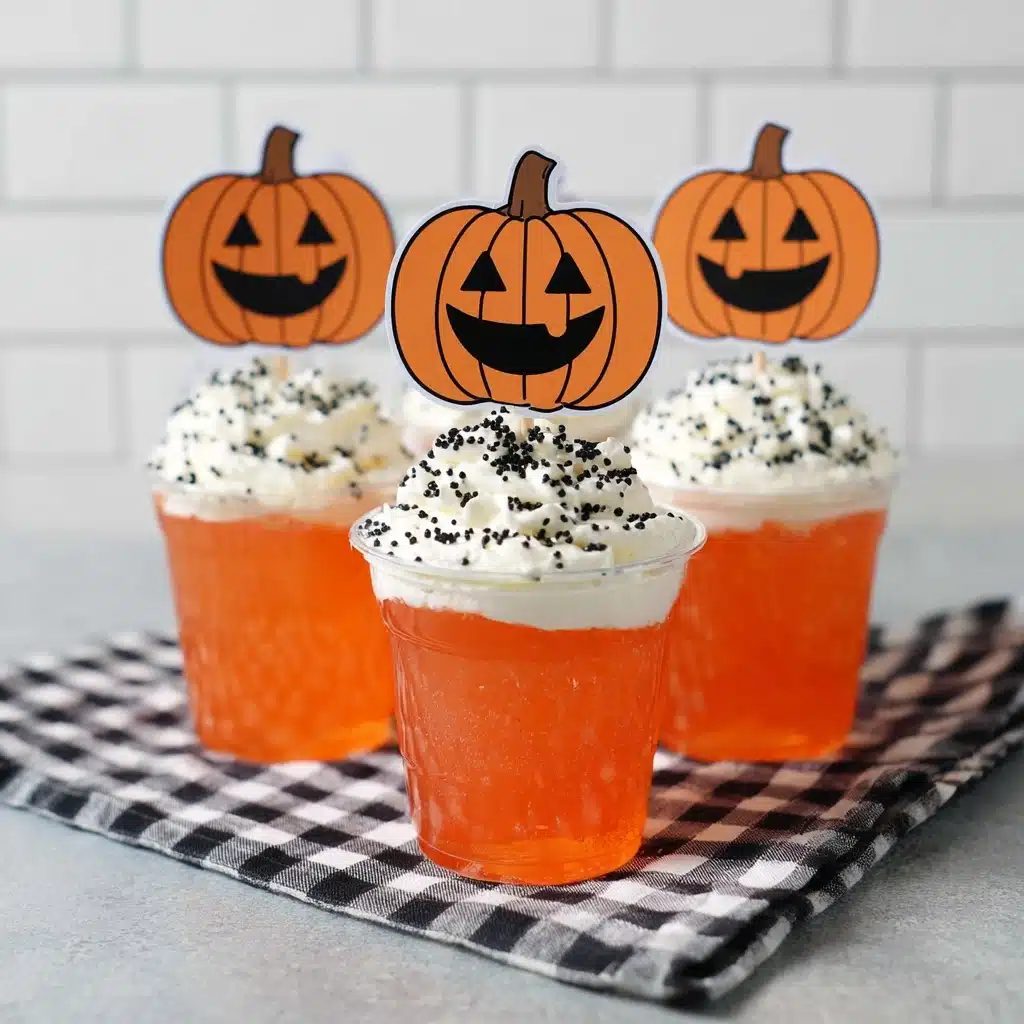 Halloween Movie Pumpkin Jello Shots Recipe - Recipe Image
