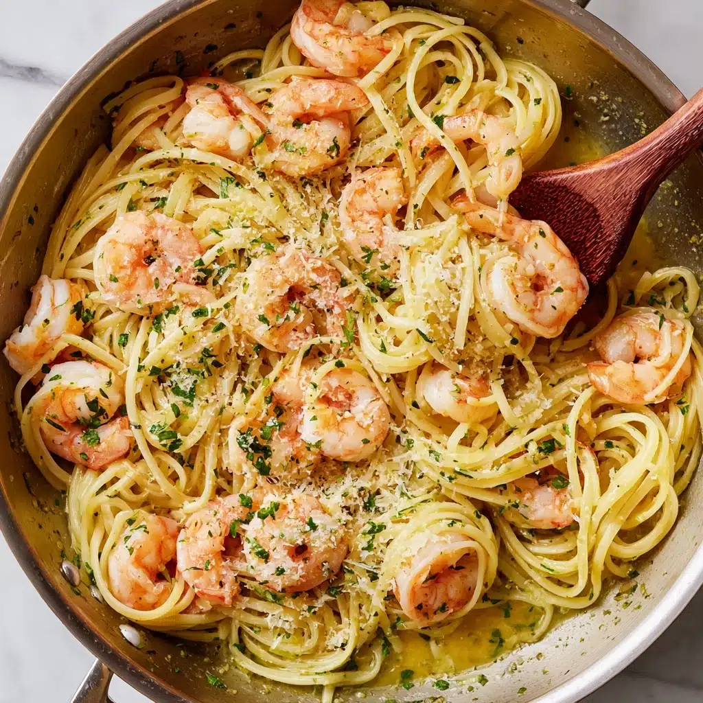 Garlic Butter Shrimp Pasta Recipe - Recipe Image