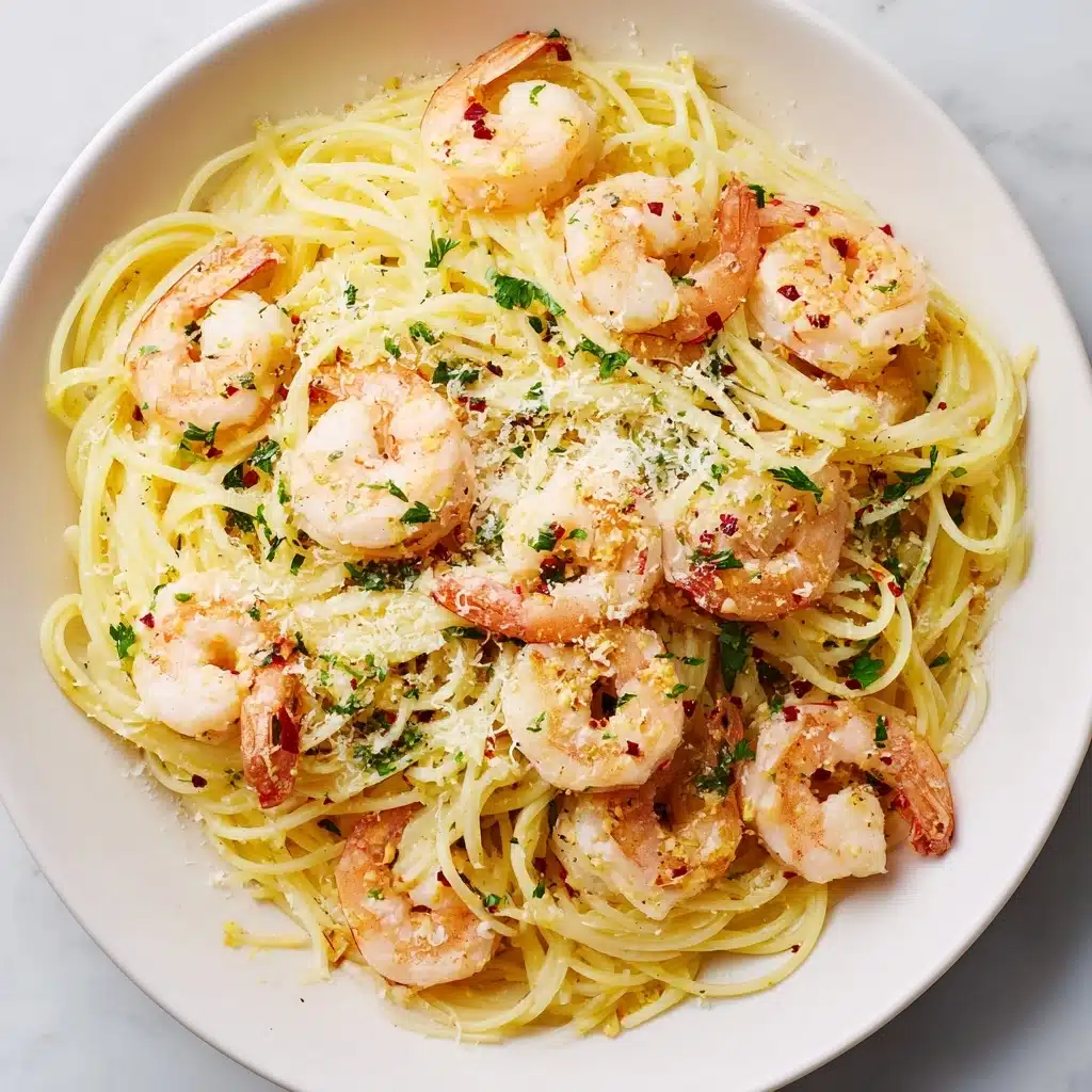 Garlic Butter Shrimp Pasta Recipe - Recipe Image