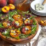 Grilled Peach Salad with Honey Vinaigrette Recipe