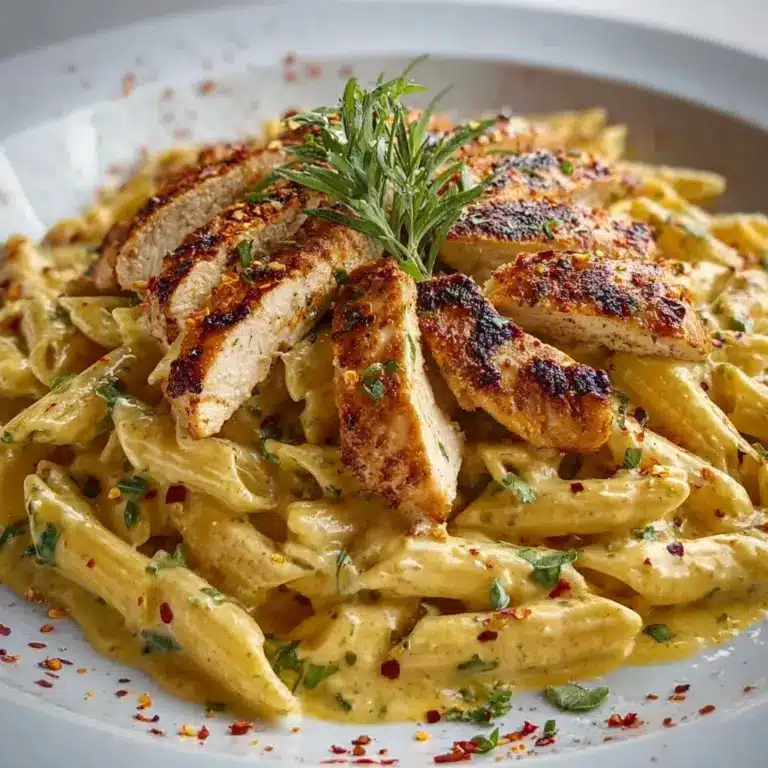 One Pot Creamy Garlic Parmesan Chicken Penne Recipe