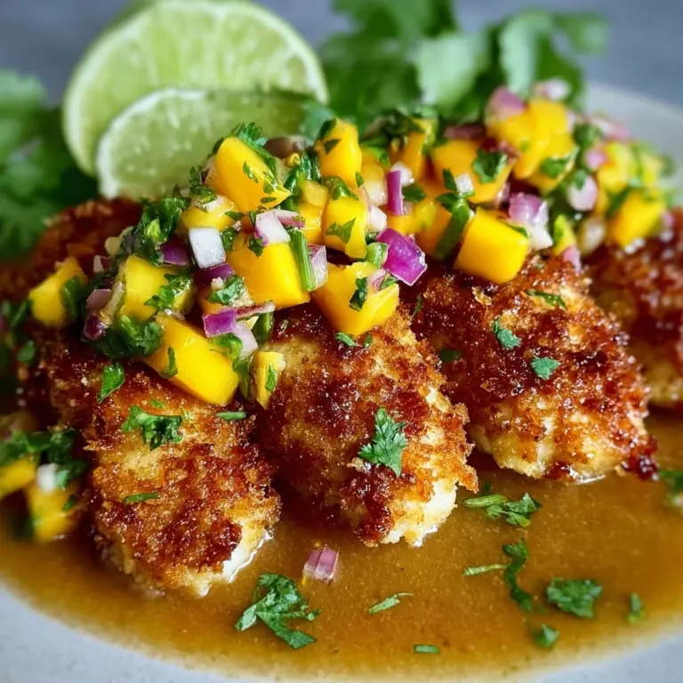 Crispy Coconut-Curry Fish with Mango Salsa Recipe