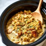 4-Ingredient Slow Cooker Chicken with Stuffing Recipe