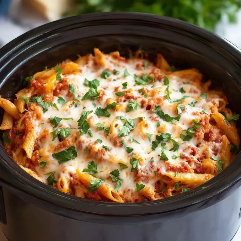 Slow Cooker Baked Ziti Recipe