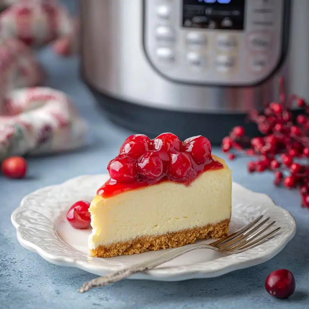 Instant Pot Cherry Cheesecake Recipe - Recipe Image