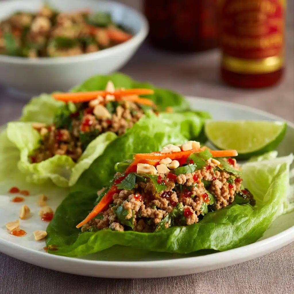 Thai-Style Minced Chicken Lettuce Cups Recipe - Recipe Image