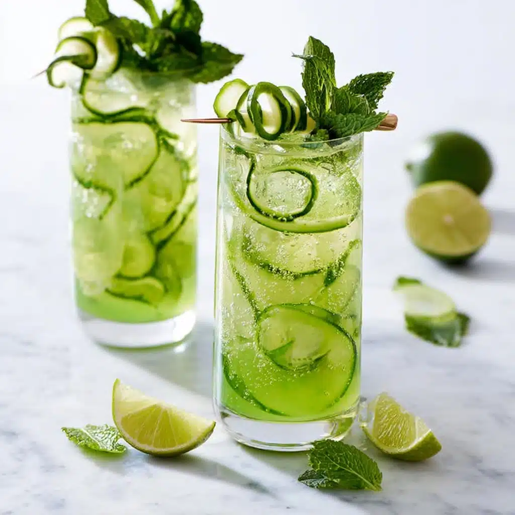 Cucumber and gin fizz Recipe - Recipe Image