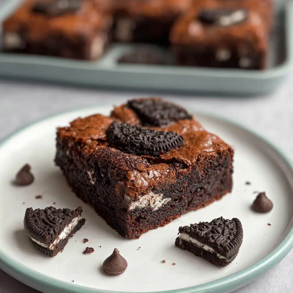 Easy Fudgy Oreo Brownie Recipe - Recipe Image