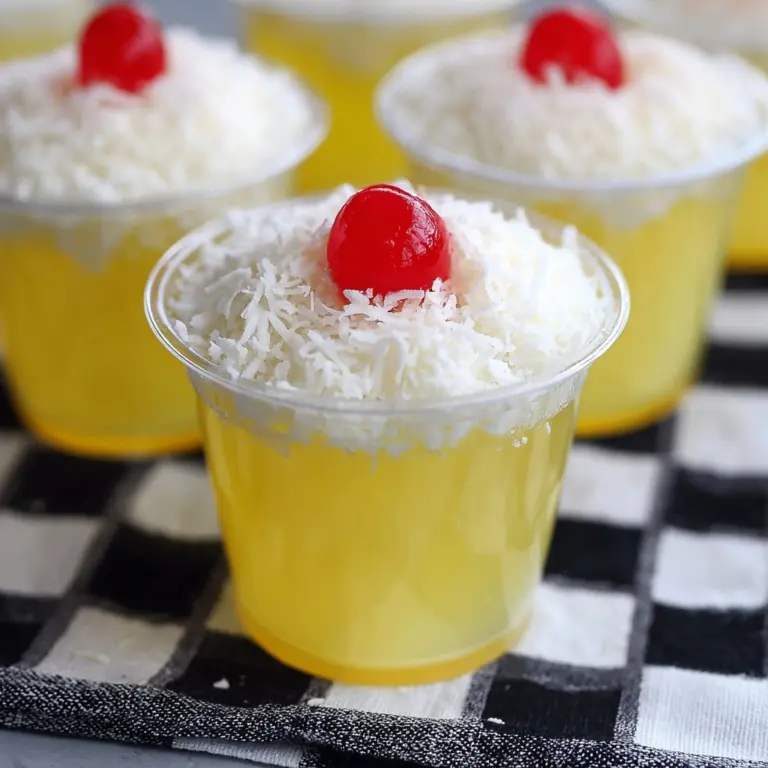 Pina Colada Jello Shots Recipe