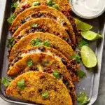 Crispy Sheet-Pan Black Bean Tacos Recipe