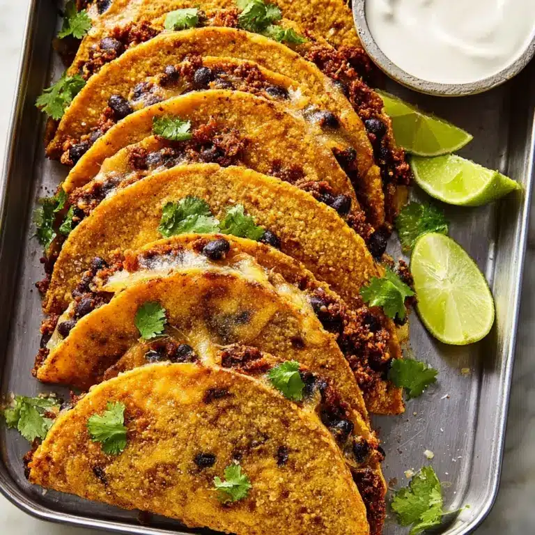 Crispy Sheet-Pan Black Bean Tacos Recipe