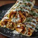 raps with Garlic Butter Parmesan Drizzle Recipe