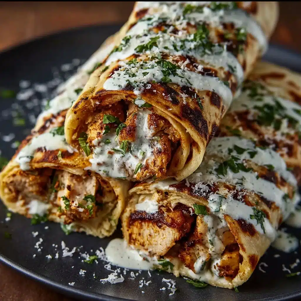 raps with Garlic Butter Parmesan Drizzle Recipe - Recipe Image