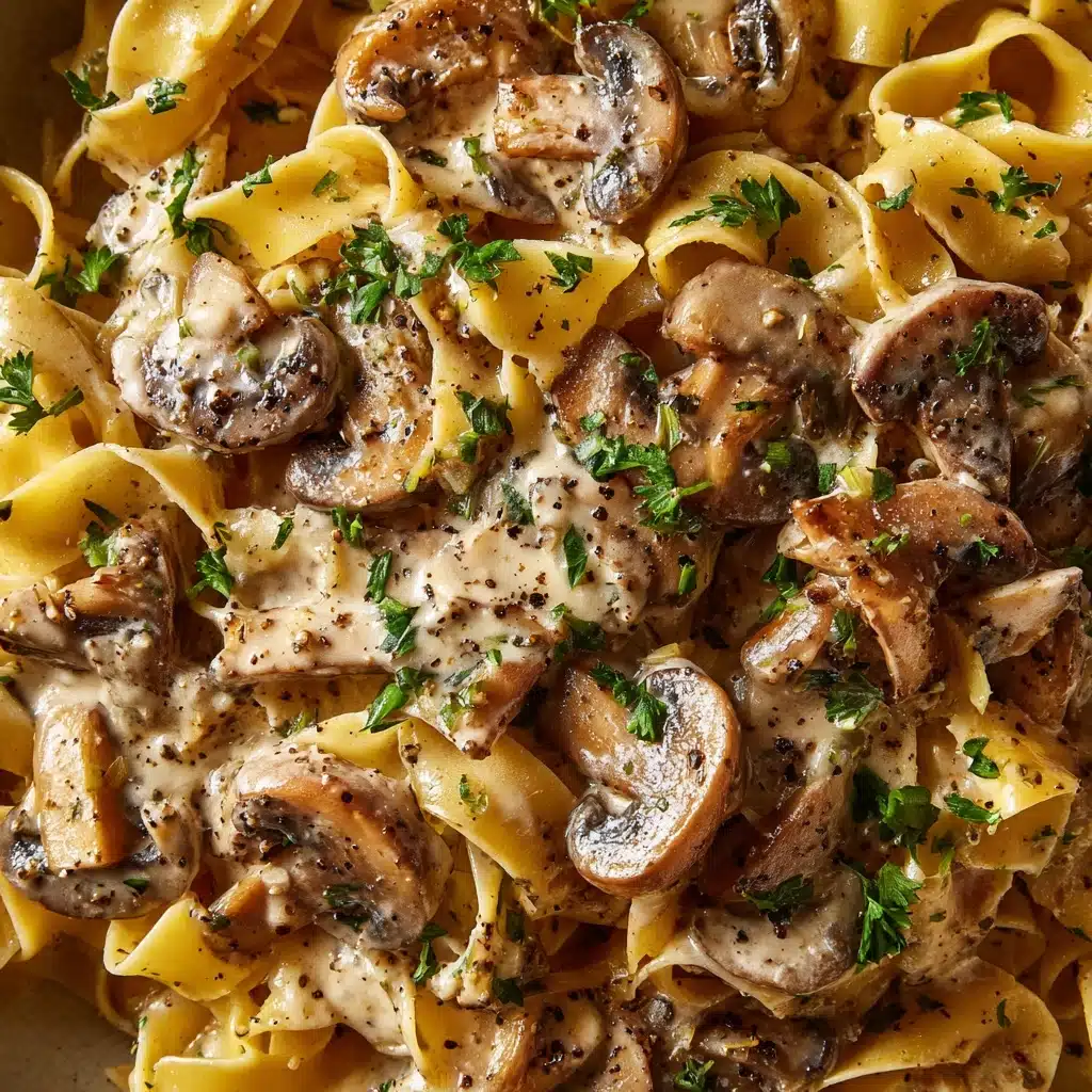Creamy Mushroom Stroganoff Pasta Recipe - Recipe Image