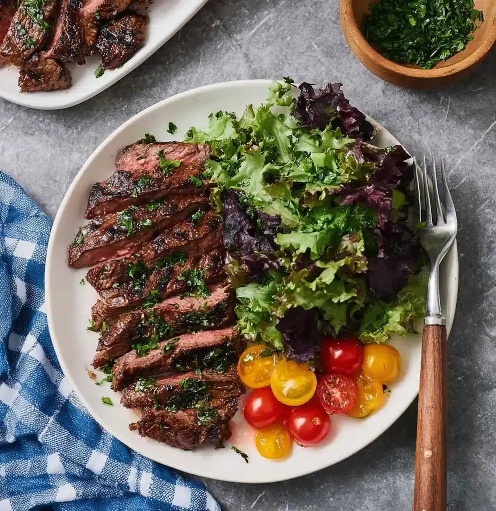 Charred and Juicy Marinated Skirt Steak Recipe - Recipe Image