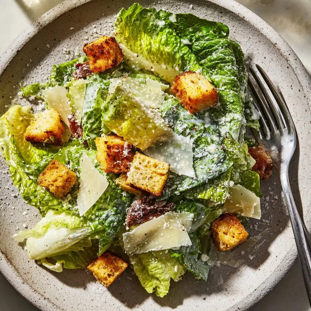 Homemade Caesar Salad (The BEST Caesar Salad Dressing!) Recipe - Recipe Image