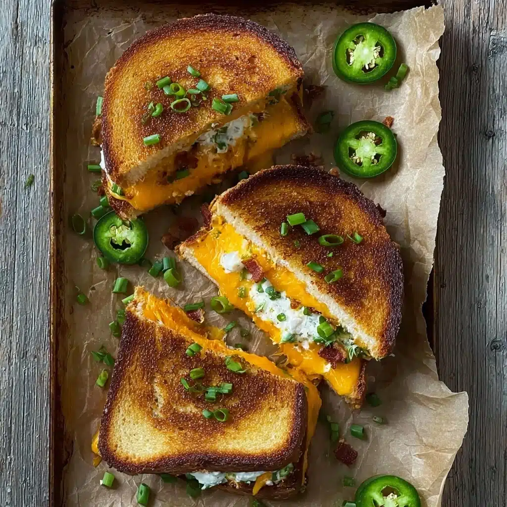 Easy Roasted Jalapeno Popper Grilled Cheese Recipe - Recipe Image