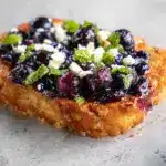 Roasted Blueberry French Toast Crostini Recipe