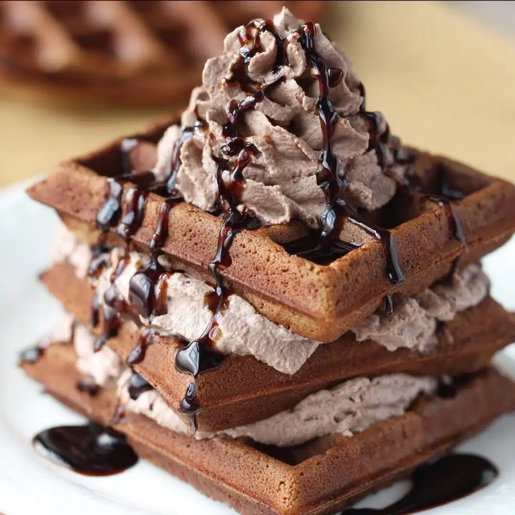 Dark Chocolate Mocha Waffles Recipe - Recipe Image