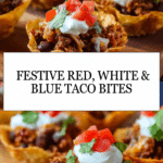 Red, White, and Blue Taco Bites Recipe