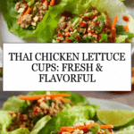 Thai-Style Minced Chicken Lettuce Cups Recipe