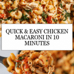 10-Minute Healthy Macaroni With Chicken Recipe