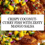 Crispy Coconut-Curry Fish with Mango Salsa Recipe