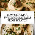 Crockpot Swedish Meatballs (From Scratch!) Recipe