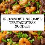 Shrimp & Teriyaki Steak Noodles Recipe